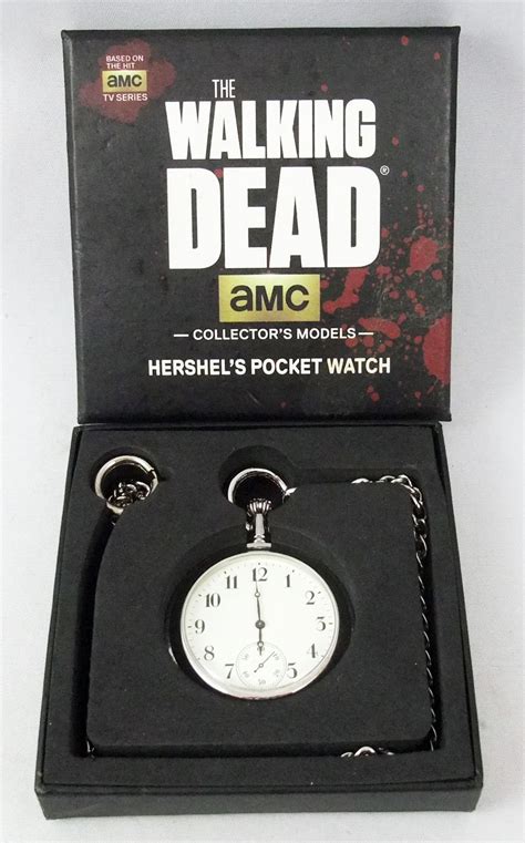 walking dead pocket watch replica|Eaglemoss walking dead Hershels pocket watch replica, new in box.